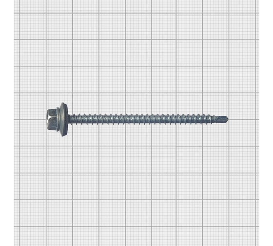 Кровельный саморез МЕТАЛЛСЕРВИС 4.8x70, цинк, 100 шт. 1220588