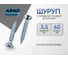 Шуруп ARNO INDUSTRIES 3,5х40 215 шт с потайной головкой для крепления дерева белый цинк AB7103504033698 2