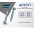 Шуруп ARNO INDUSTRIES потайной 3,5х20 1кг для крепления дерева желтое цинковое покрытие AB7103502061098 2