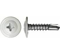 Саморез ARNO INDUSTRIES 4,2х13 1кг. с прессшайбой со сверлом для крепления листового металла RAL9003 белый AB3504201399А98