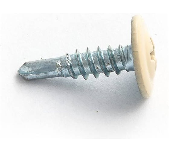 Саморез ARNO INDUSTRIES 4,2х32 1кг. с прессшайбой со сверлом для крепления листового металла RAL1014 бежевый AB350420321B398