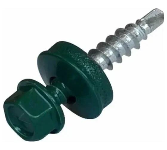 Саморез кровельный ARNO INDUSTRIES 5,5х19 1кг. для крепления кровельных материалов RAL6005 зеленый мох AB5305501965907