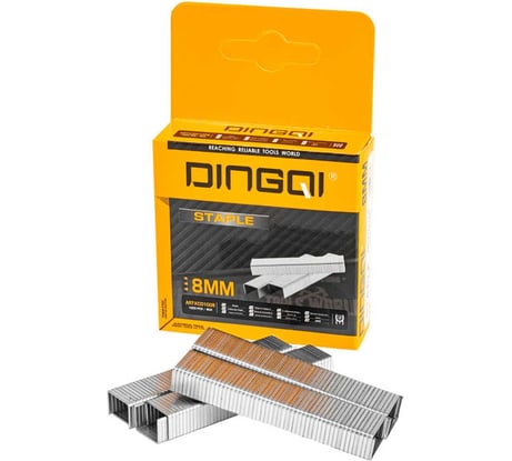 Скобы для мебельного степлера тип 53 DINGQI 10x0,8 мм 1000 шт KC01008
