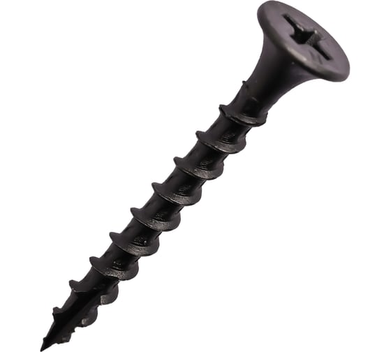 Шуруп гипсокартон-дерево FASTNR 3.5X35, редкая резьба, потайная головка, фосфатированные, с насечкой, 270 штук FR003