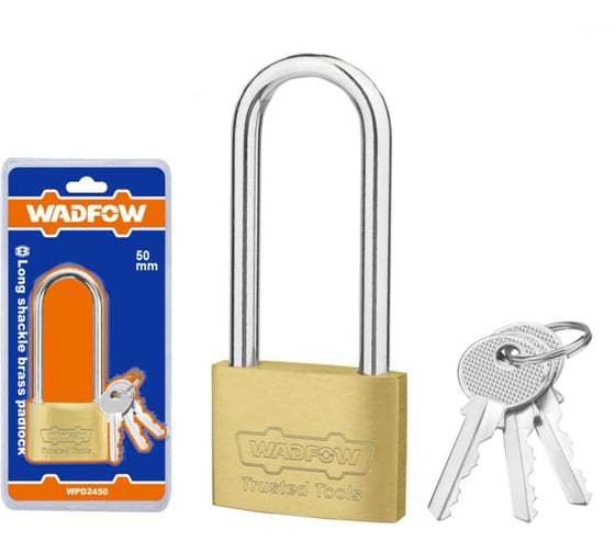 Замок навесной WADFOW латунный 50 мм 6/36 WPD2450