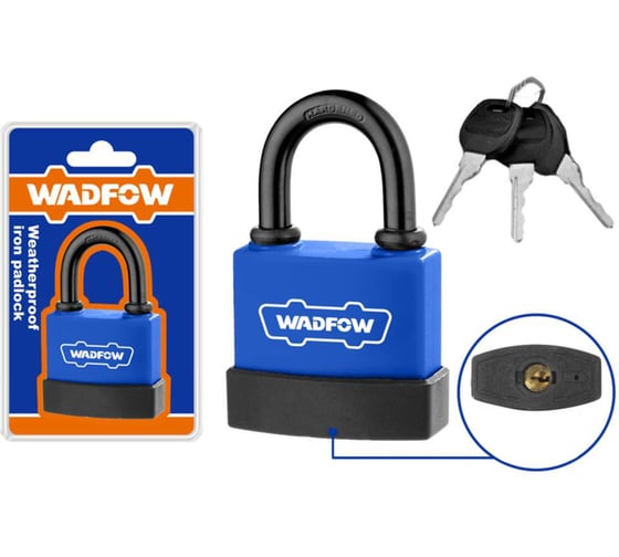Замок навесной WADFOW всепогодный 70 мм 6/36 WPD9470