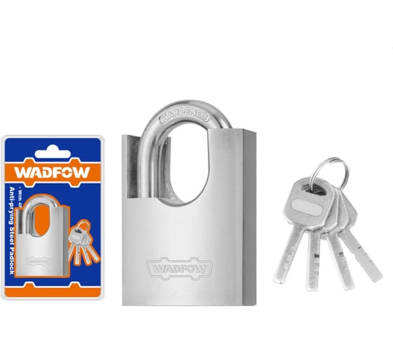 Замок навесной WADFOW с защитой дужки 40 мм 6/48 WPD8440