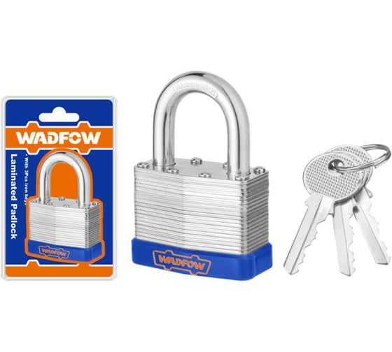 Замок навесной WADFOW ламинированный 40 мм 12/72 WPDL440