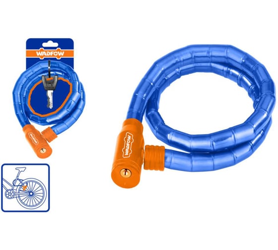 Велосипедный замок WADFOW 18х800 мм 12/24 WBK5108
