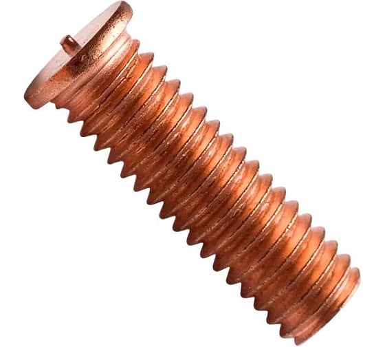 Приварная шпилька резьбовая 23 Болта DIN 32501 М4х40 омедненная, 1000 шт. 32501шпрм440