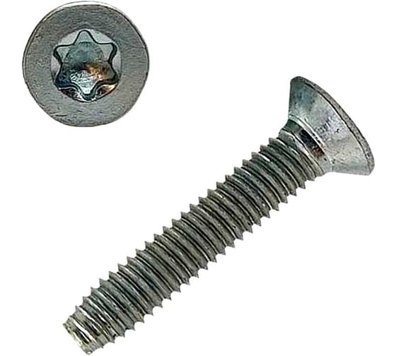 Винт резьбовыдавливающий 23 Болта потайной DIN 7500 М Torx М6х10 оцинкованный, 1000 шт. вр7500МТоц610