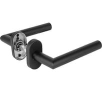 Ручка раздельная Fuaro R.DSS201-0204P/19 (DSS-0204P/19) INOX 201 BLACK (овальное основание) 60355