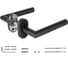 Ручка раздельная Fuaro R.DSS201-0204P/19 (DSS-0204P/19) INOX 201 BLACK (овальное основание) 60355 2