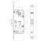 Корпус замка Punto ML85-35/IND AL (алюминий) 63619 2