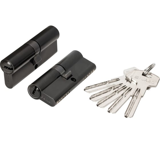Цилиндровый механизм Fuaro (200 ZA/80) 2000ZAKey80(35+10+35) BL черный 5Key 62025