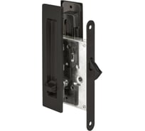 Защелка с ручками для раздвижных дверей Punto SH.SLQ152.011 (Soft LINE SLQ-011) BL черный 61883