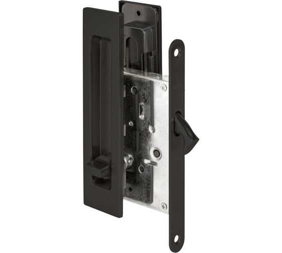 Защелка с ручками для раздвижных дверей Punto SH.SLQ152.011 (Soft LINE SLQ-011) BL черный 61883