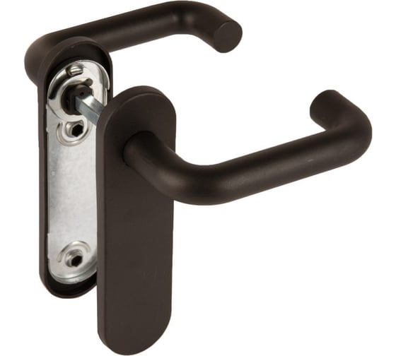 Ручка дверная Fuaro FP.DH172.0433 W/CYL HOLE NE (9x140) без отверстий под ЦМ BL-24 черный 50151