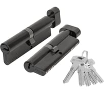 Цилиндровый механизм Fuaro (200 ZM/110) 2000ZM Knob 110(55+10+45) BL-24 черный 5Key с вертушкой 60107