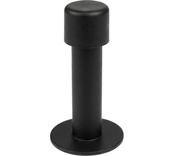 Упор дверной настенный Punto DFIX/W85 INOX BL-24 черный 63847