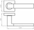 Ручка раздельная Ajax K.JK51.BASE BL-24 черный (белая коробка) 60713 2
