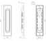Ручка для раздвижных дверей Punto SH.SLQ152.010 (Soft LINE SLQ-010) GR графит 61873 2