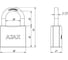 Набор замков навесных Ajax PD-0150 (3 locks+5 keys) blister 57995 2