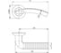 Ручка раздельная Punto R.TL54.LOGICA 170mm SN/CP-3 мат. никель/хром 8x170мм M4(12х80х50) 58997 2