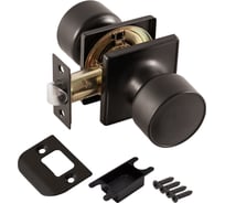 Ручка защелка Punto DK772/BL BL-PS (без фик.)черный 58403