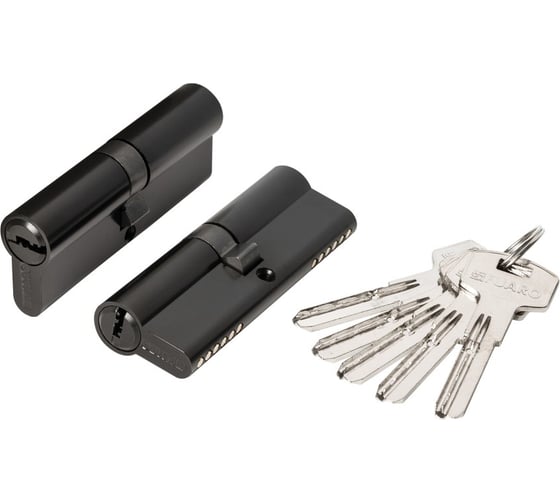 Цилиндровый механизм Fuaro (200 ZA/90) 2000ZAKey90(40+10+40) BL черный 5Key 62027