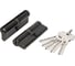 Цилиндровый механизм Fuaro (200 ZA/90) 2000ZAKey90(40+10+40) BL черный 5Key 62027 1