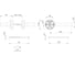 Ручка раздельная Fuaro R.DSS201-0201/19 (DSS-0201/19) INOX 201 BL-24 черный 64079 2