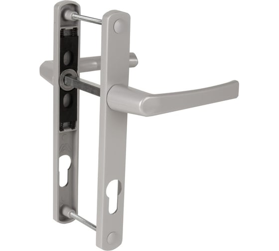 Ручка на планке Punto HANDLE.85.25.67-75 RAL 9006 серый 60801