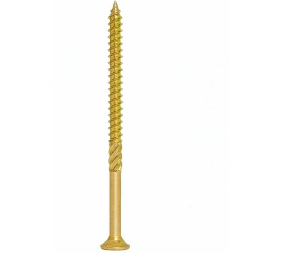 Конструкционный шуруп TULSTOR T-Drive с потайной шляпкой 5х100 желтая оцинк. ТХ25 105100