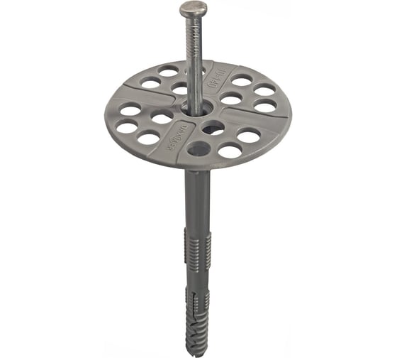 Дюбель гриб для теплоизоляции Daxmer с металлическим гвоздем IZМ 10х140 30 шт 00000434880