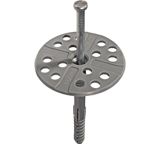 Дюбель гриб для теплоизоляции Daxmer с металлическим гвоздем IZМ 10х90 30 шт 00-00441951