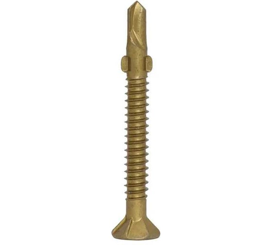 Саморез TULSTOR Eurotec Wing Screw флюгель, дерево-металл, желтый антикор 1000+ TX 30 5,5х50 уп.200шт E904339