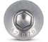 Винт Edelfix ISO 7380-1 M5x25/25 мм А2 полукр. гол. внутр. шестигр, 10 шт. 738012525 10 3