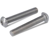 Винт Edelfix ISO 7380-1 M6x30/30 мм А2 полукр. гол. внутр. шестигр, 10 шт. 738012630 10