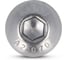 Винт Edelfix ISO 7380-1 M4x8/8 мм, А2 полукр. гол. внутр. шестигр, 10 шт. 73801248 10 3