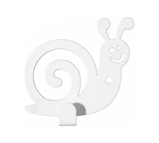 Крючок ООО СКП Улитка 80х18х85 мм, 1,5 мм, белая (1шт) В-78Б