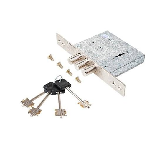 Замок врезной Apecs сувальдный Premier T-57/S8-NI (4 keys, 60mm) 00033841