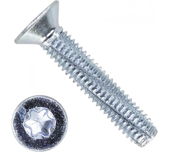 Винт ОПМ DIN 7516 М5х30 zn Form DE-T25 500 шт УТ000149015