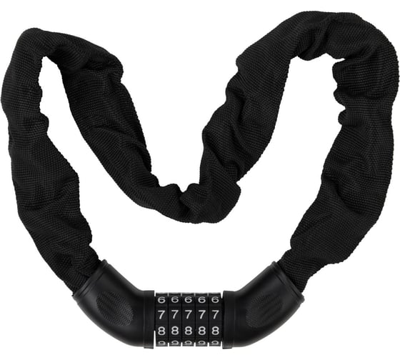 Замок навесной PALIDORE 113-90 на цепи, черный 98761634