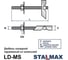 Дюбель металлический Stalmax LD-MS М8х100 складной пружинный со шпилькой (арт. 11638) оцинкованная сталь (уп. 25 шт) 11638-023 2