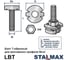 Болт Т-образный Stalmax LBT M10х60 для монтажного профиля (арт. 11601) оцинкованная сталь (уп. 100 шт) 11601-023 6
