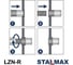 Заклепка-гайка Stalmax цилиндрическая LZN-R M8x16,5 (0,5-3,0) A2 с уменьшенным бортиком и насечками (арт. 10496) нерж. сталь А2 (уп. 250 шт) 10496-023 8