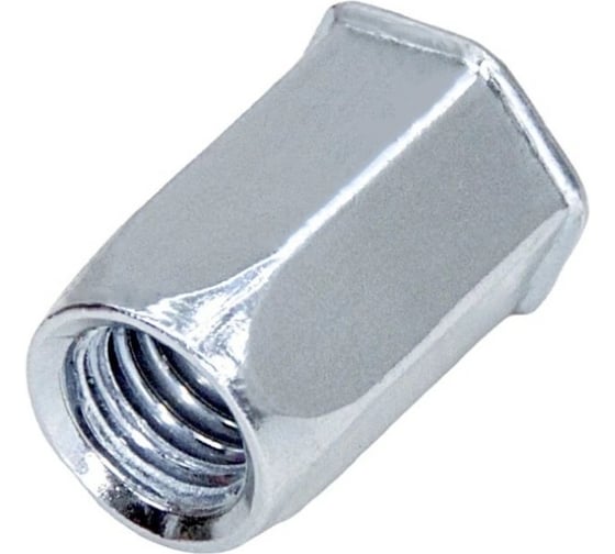 Заклепка-гайка Stalmax шестигранная LZH-R М4х11,0 (0,5-2,5) с уменьшенным бортиком (арт. 10488) оцинкованная сталь (уп. 1000 шт) 10488-023