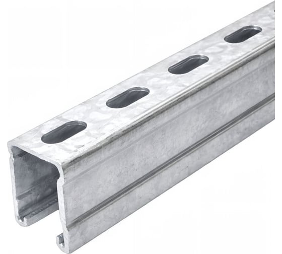 Профиль Stalmax LMS P-S HDG 41х62х2,5-3000 монтажный Strut (арт. 12404) горячеоцинкованная сталь 40 мкм (уп. 1 шт) 12404-023