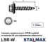 Саморез кровельный Stalmax LSR-W 4,8х38 сверло №2 для деревянной обрешетки с EPDM шайбой (арт. 11314) оцинкованная сталь (уп. 250 шт) 11314-023 6